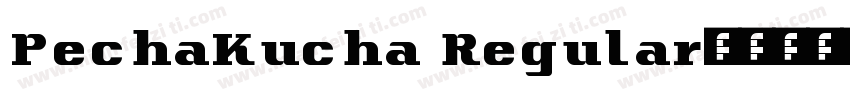 PechaKucha Regular字体转换